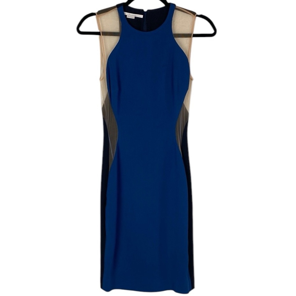 Stella McCartney blue sheer panel dress